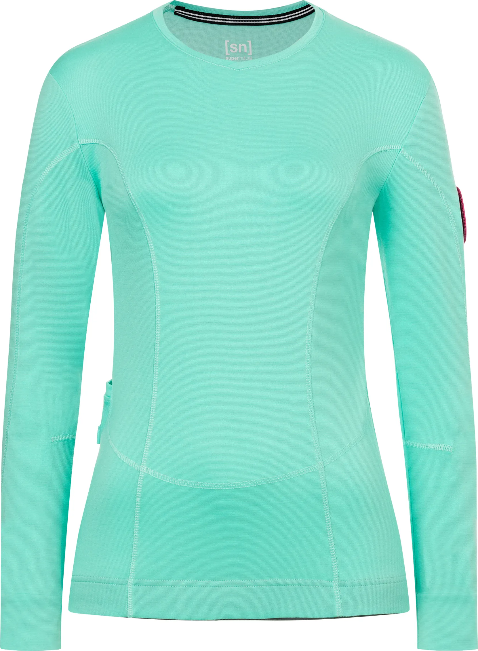 super.natural Women's Grava Long Sleeve, Ice green super.natural Women's Grava Long Sleeve, Ice green