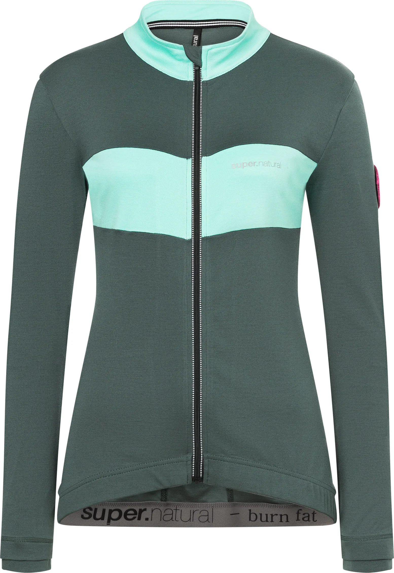 super.natural Women's Grava Long Sleeve Jersey Ice Green/Urban Chic