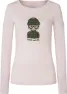 super.natural Women's Snow Cat Long Sleeve, Mauve chalk/various