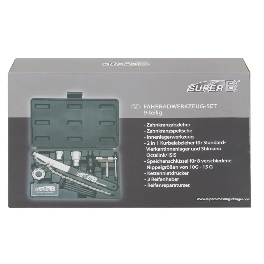 SuperB Tool Case Verktøysett, Black, One Size