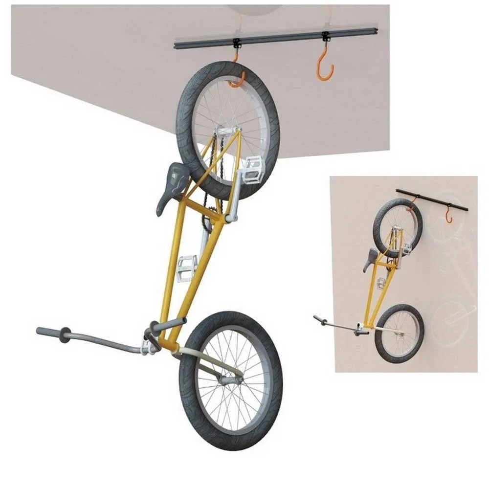 SuperB Veggmontert Sykkelholder, Black / orange, One Size SuperB Veggmontert Sykkelholder, Black / orange, One Size