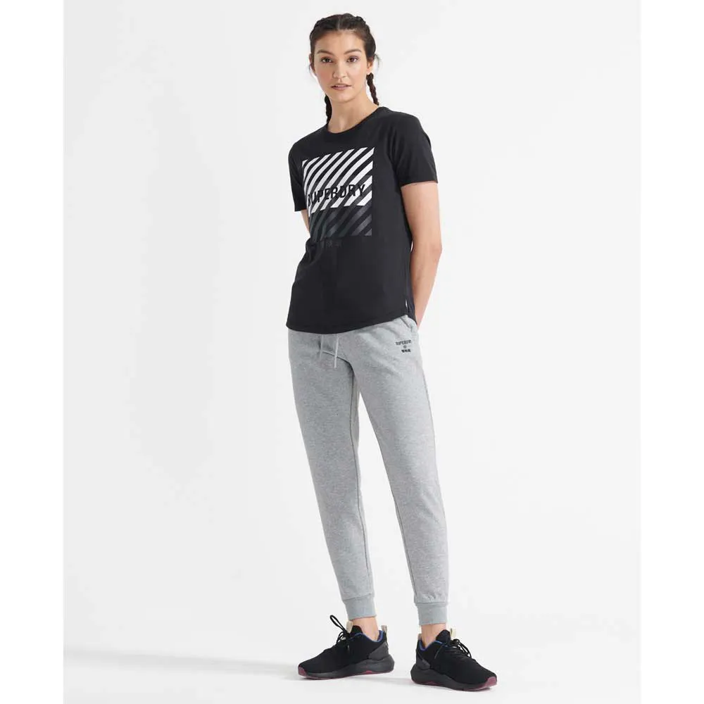 Superdry Core Sport Kortarmet T-skjorte female, Black