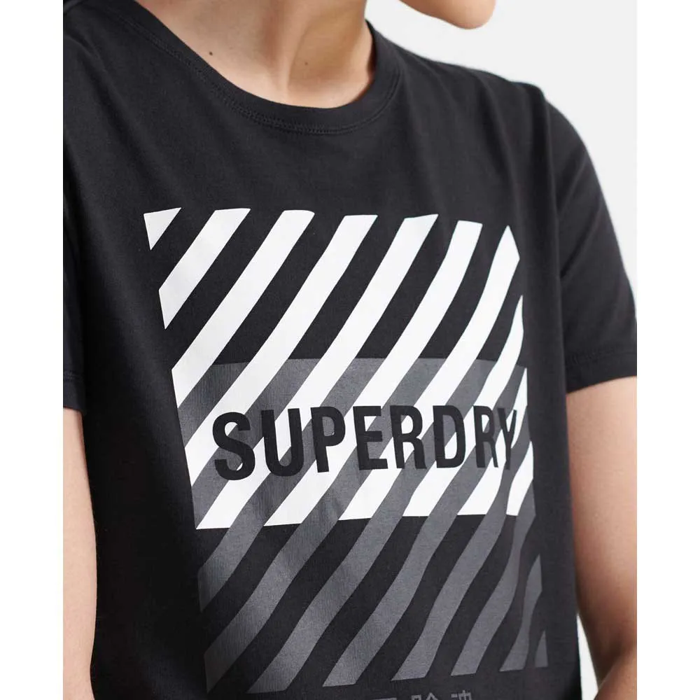 Superdry Core Sport Kortarmet T-skjorte female, Black