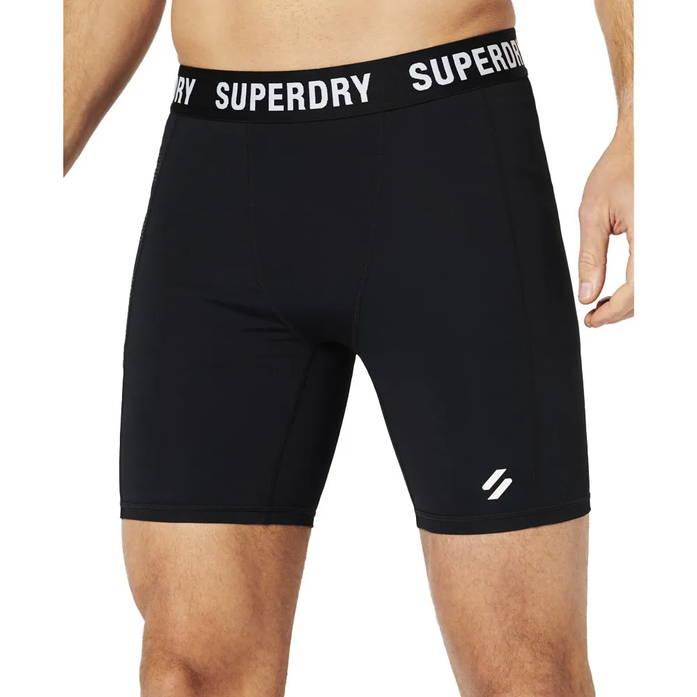 Superdry Core Tight Korte Leggings female, Black Superdry Core Tight Korte Leggings female, Black