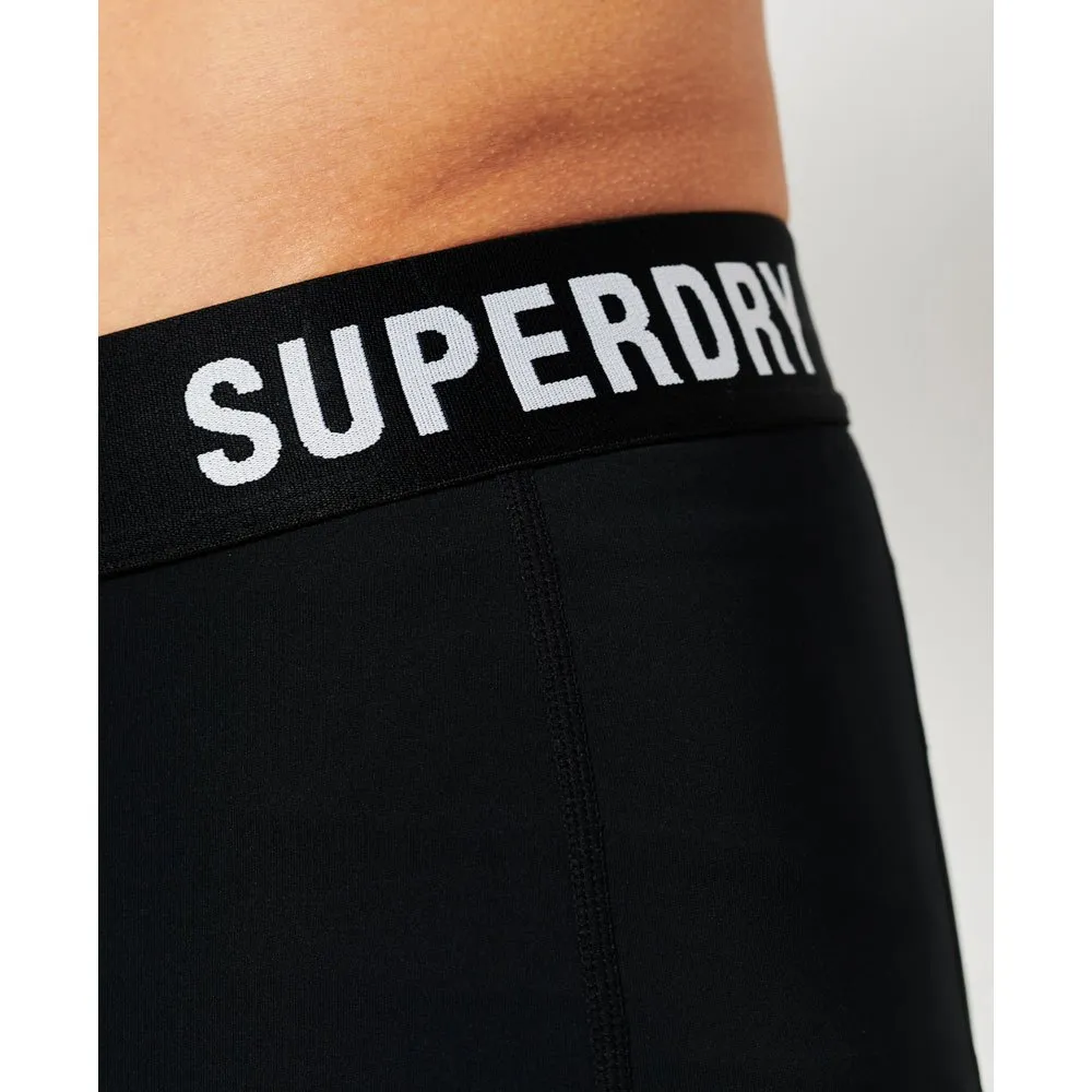 Superdry Core Tight Korte Leggings female, Black Superdry Core Tight Korte Leggings female, Black
