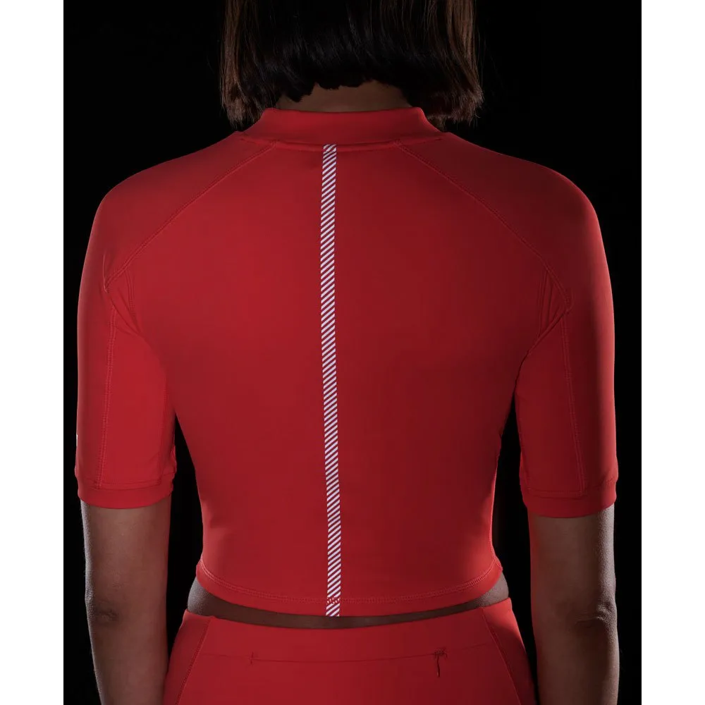 Superdry Run 3/4 Tight Crop Kortarmet T-skjorte female Superdry Run 3/4 Tight Crop Kortarmet T-skjorte female