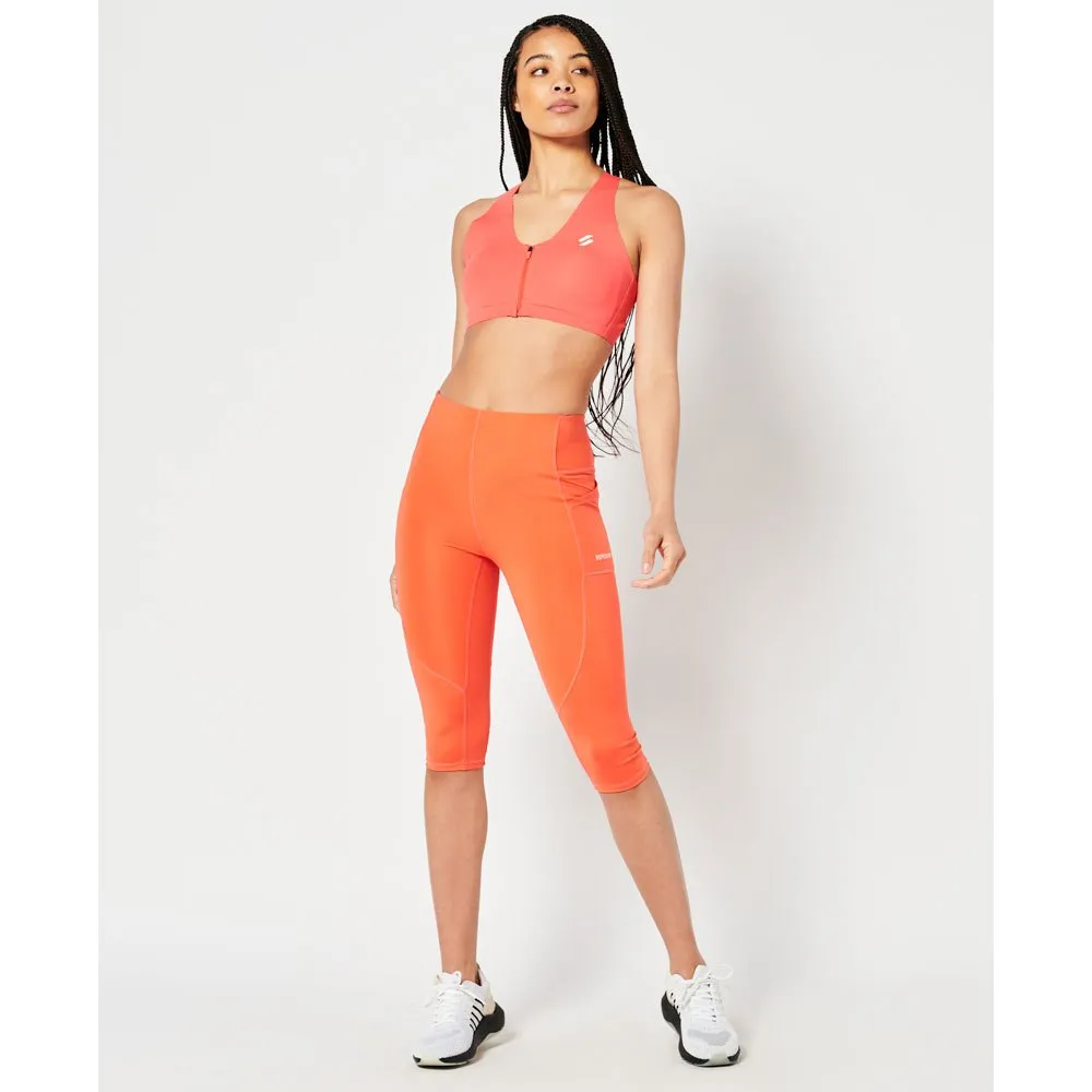 Superdry Run Cropped 3/4 Leggings female Superdry Run Cropped 3/4 Leggings female