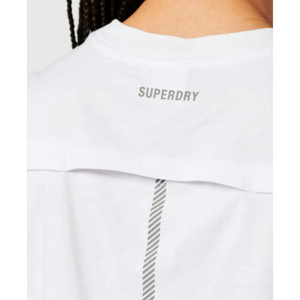 Superdry Run Cropped Loose Ermeløs T-skjorte female Superdry Run Cropped Loose Ermeløs T-skjorte female