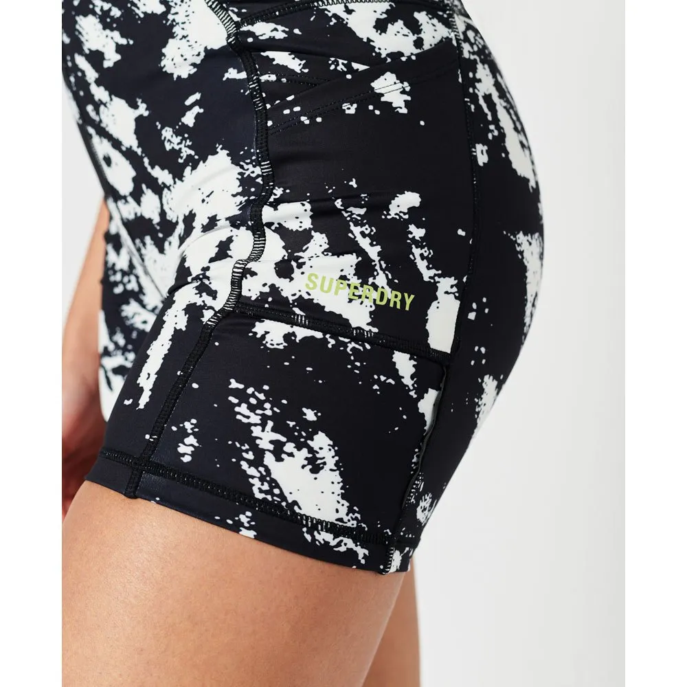 Superdry Run Tight Korte Leggings female Superdry Run Tight Korte Leggings female