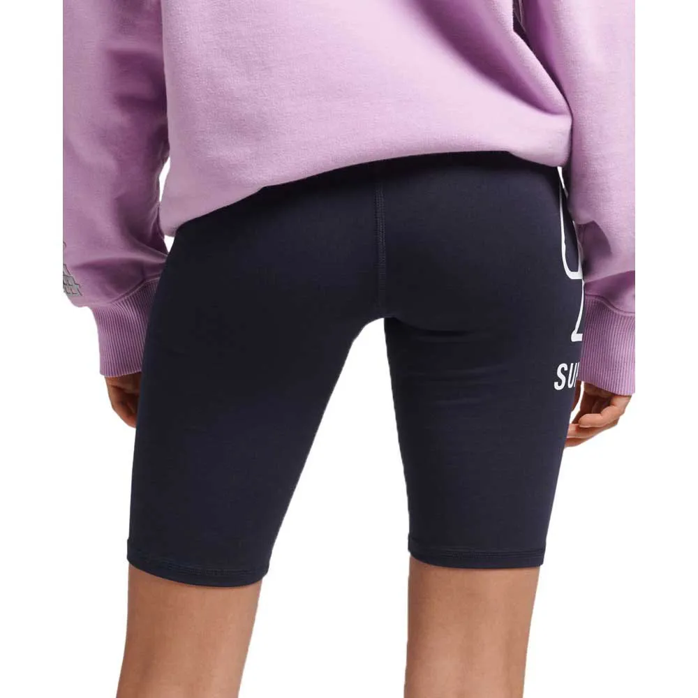 Superdry Sportstyle Logo Cycling Shorts female, Deep navy Superdry Sportstyle Logo Cycling Shorts female, Deep navy