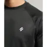 Superdry Train Mock Neck Top Langarmet T-skjorte male