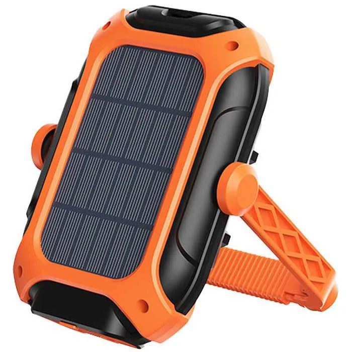 Superfire Gm05 Solar Panel Lommelykt, Black / orange, One Size Superfire Gm05 Solar Panel Lommelykt, Black / orange, One Size