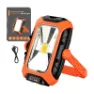 Superfire Gm05 Solar Panel Lommelykt, Black / orange, One Size