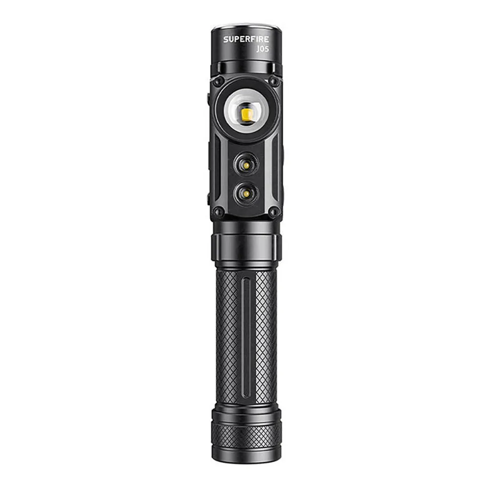 Superfire J05 380+450lm Lommelykt, Black, One Size