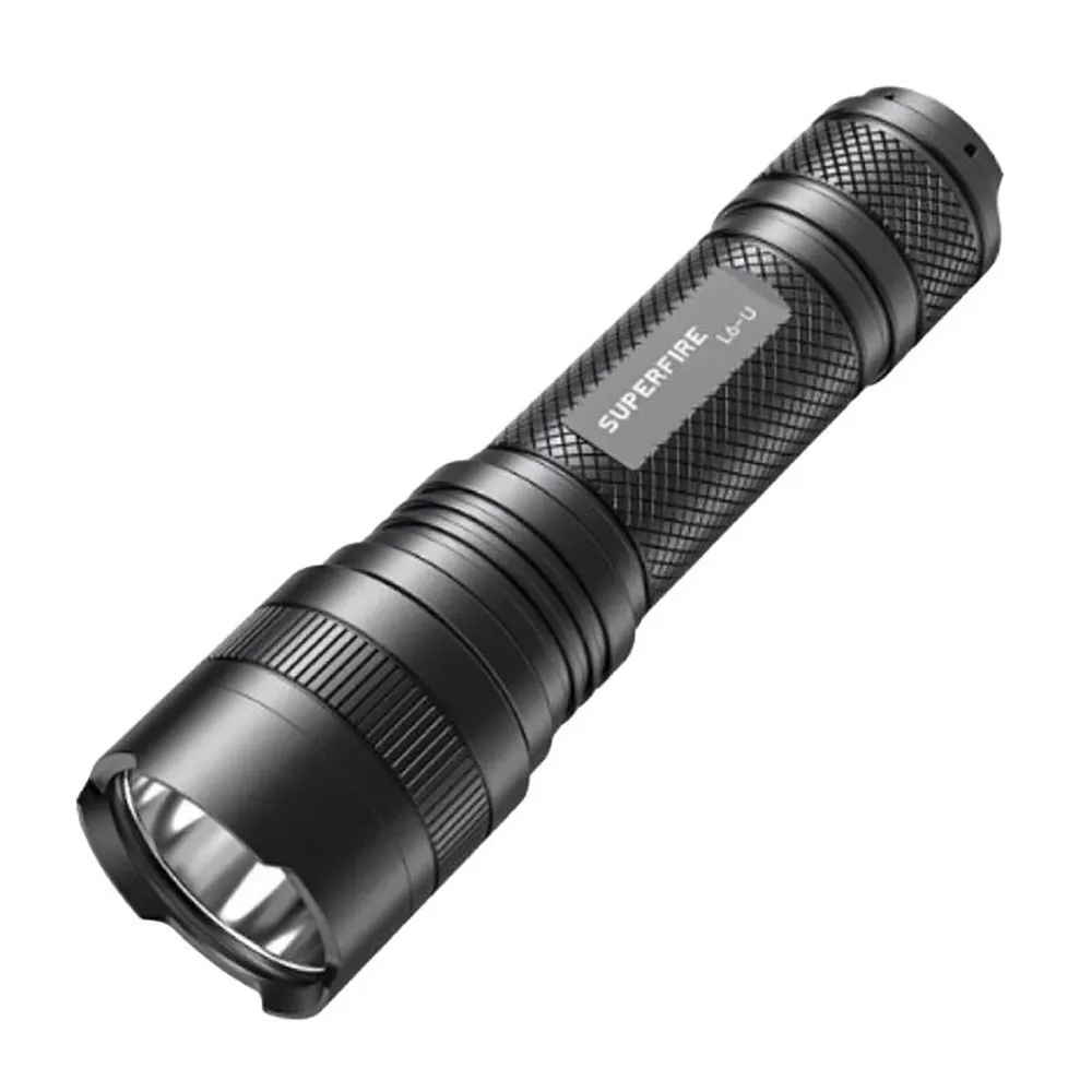 Superfire L6-u 1480lm Usb-c Lommelykt, Black, One Size