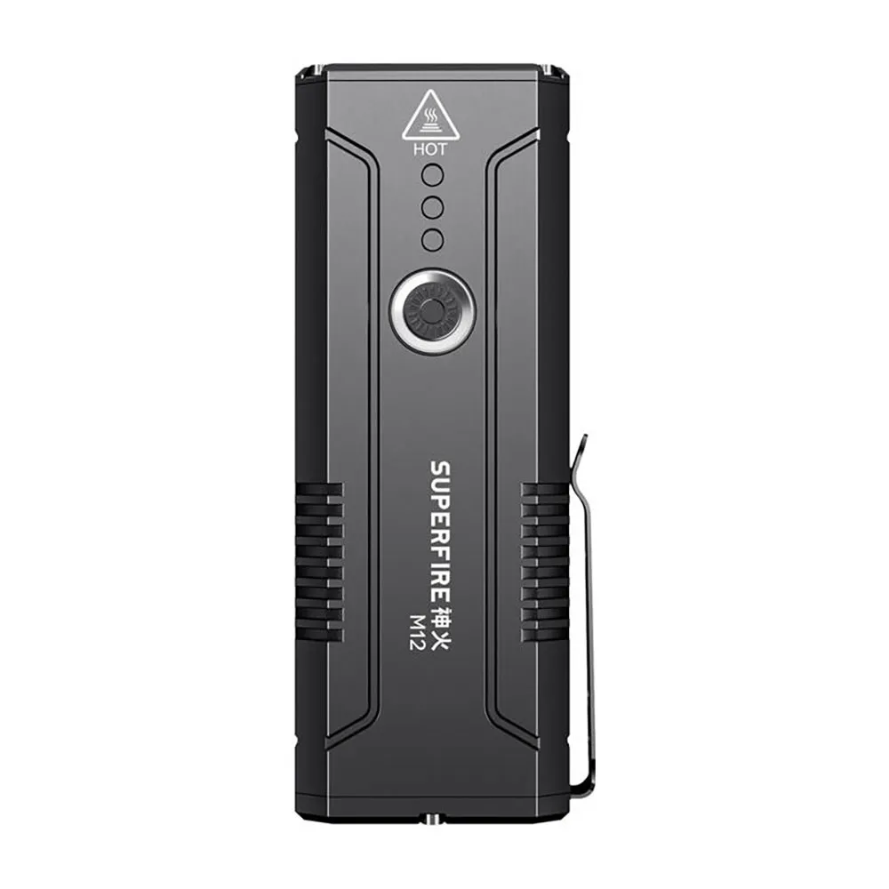Superfire M12 8000lm Lommelykt, Black, One Size Superfire M12 8000lm Lommelykt, Black, One Size