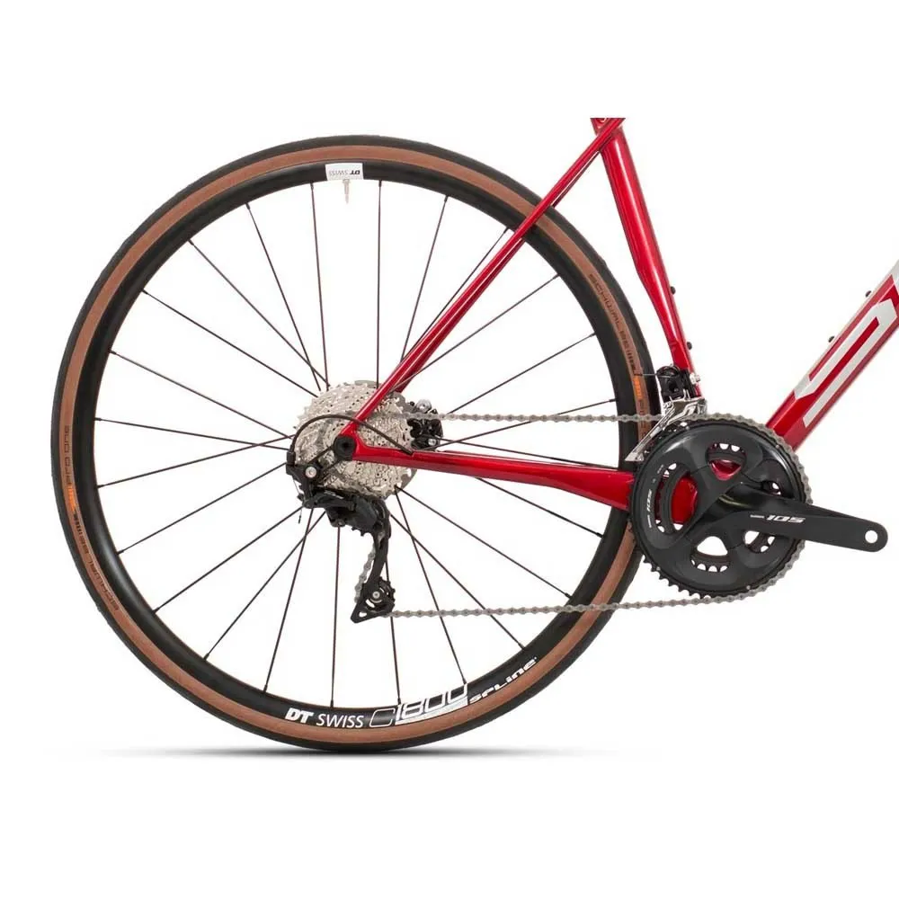 Superior Bikes X-road Team Elite Shimano 105 2022 Landeveissykkel, Gloss dark red / chrome Superior Bikes X-road Team Elite Shimano 105 2022 Landeveissykkel, Gloss dark red / chrome