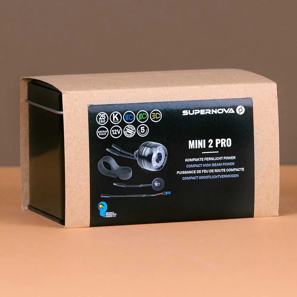 Supernova Mini 2 Pro Frontlys, Black, 550 Lysstyrker