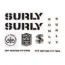 Surly Overspray Klistremerker, Black, One Size
