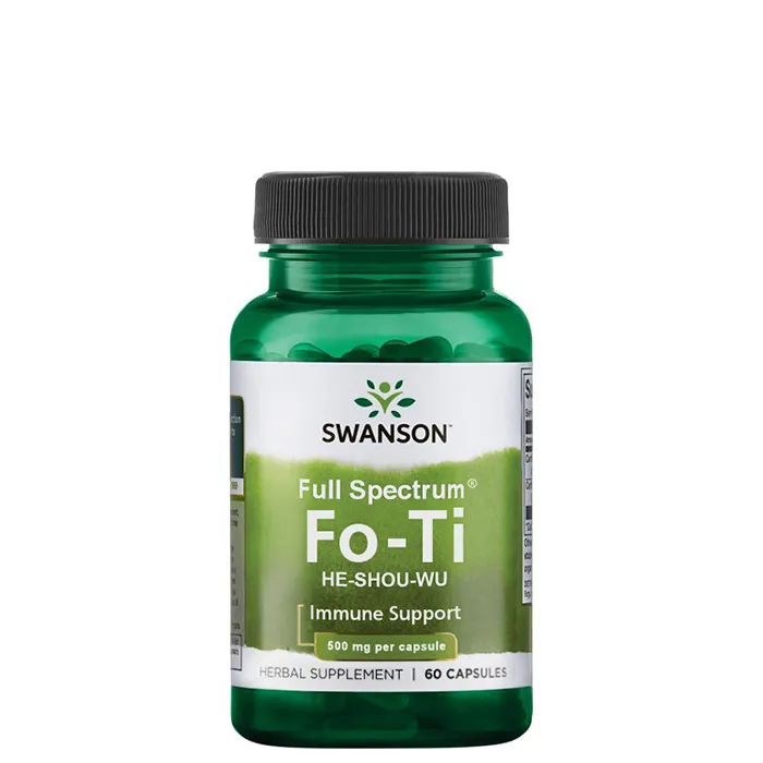 Swanson Full Spectrum Fo-Ti He-Shou-Wu 500 mg 60 kapsler, 500mg Swanson Full Spectrum Fo-Ti He-Shou-Wu 500 mg 60 kapsler, 500mg