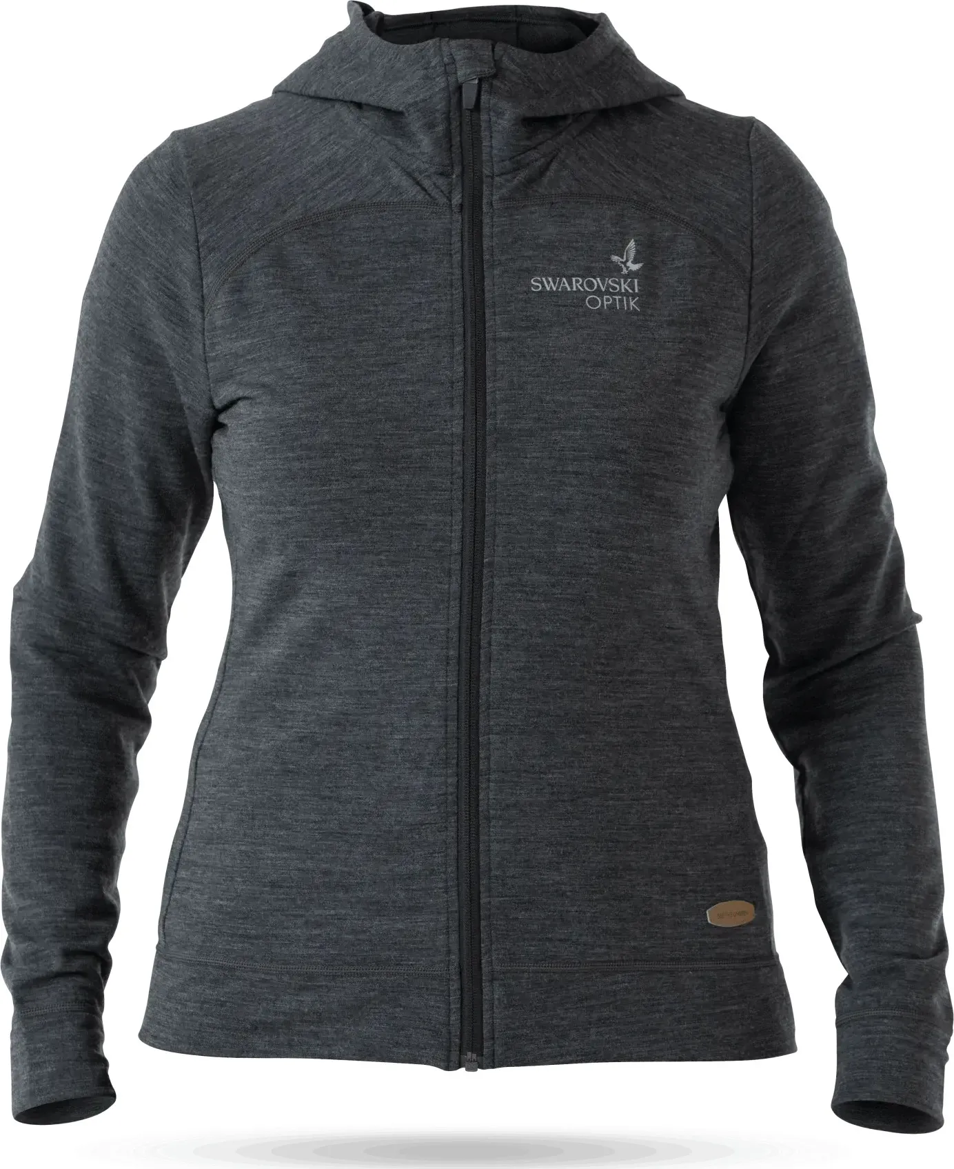 Swarovski Optik Women's Mh Merino Hoodie, Grey
