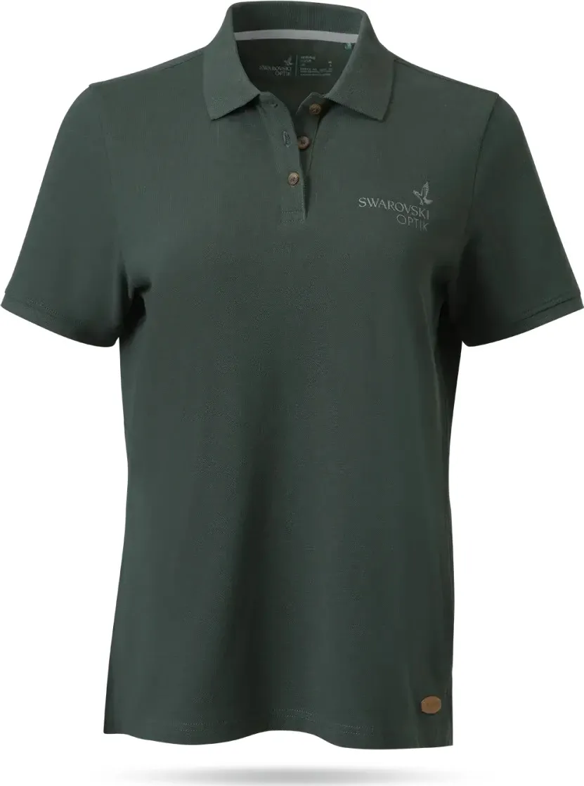 Swarovski Optik Women's Po Polo Shirt, Green