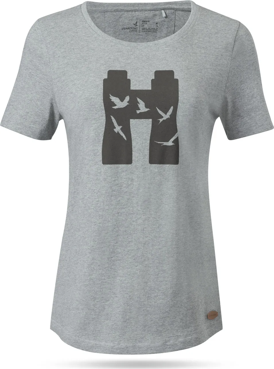 Swarovski Optik Women's Tsb T-Shirt Birds, Grey