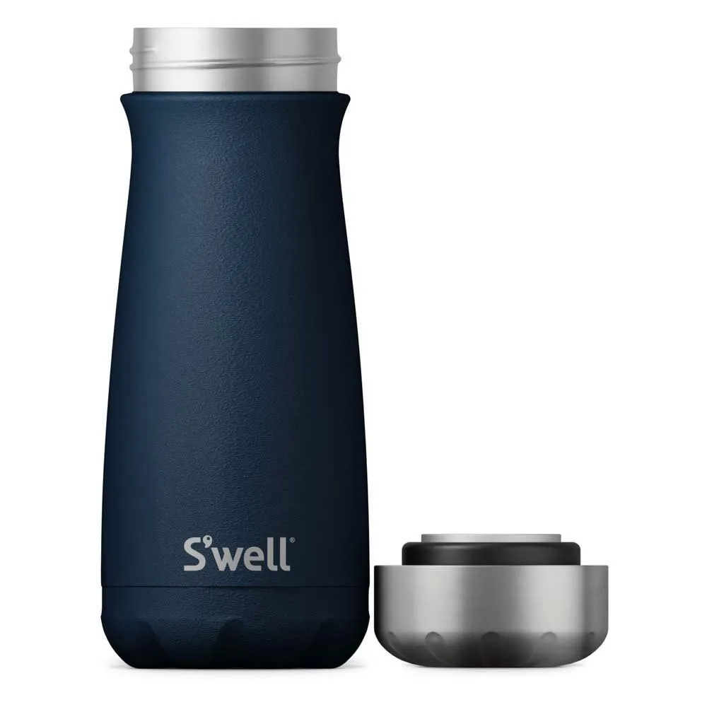 S'well Azurite 470ml Wide Mouth Traveler Termosflaske, Navy, One Size