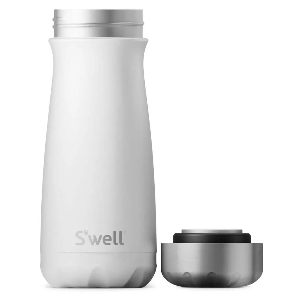 S'well Moonstone 470ml Wide Mouth Traveler Termosflaske, White, One Size