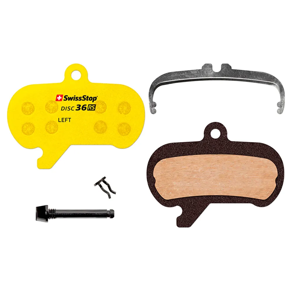 SwissStop 34 Rs-shimano Dura Ace Br-r9170/ultegra Br-r8070/105 Br-r7070/tektro Hd-r310/rever Mcx1 Flat Mount Organiske Skivebremseklosser, Yellow, One Size