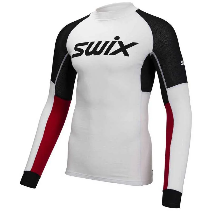Swix Triac Racex Bodyw Ls Langarmet Baselag, Bright white Swix Triac Racex Bodyw Ls Langarmet Baselag, Bright white