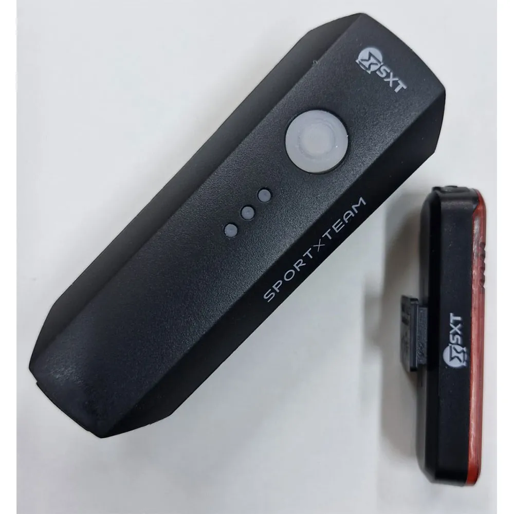 SXT 550l-10c Usb Sykkellyktesett, Black, 550 Lysstyrker SXT 550l-10c Usb Sykkellyktesett, Black, 550 Lysstyrker