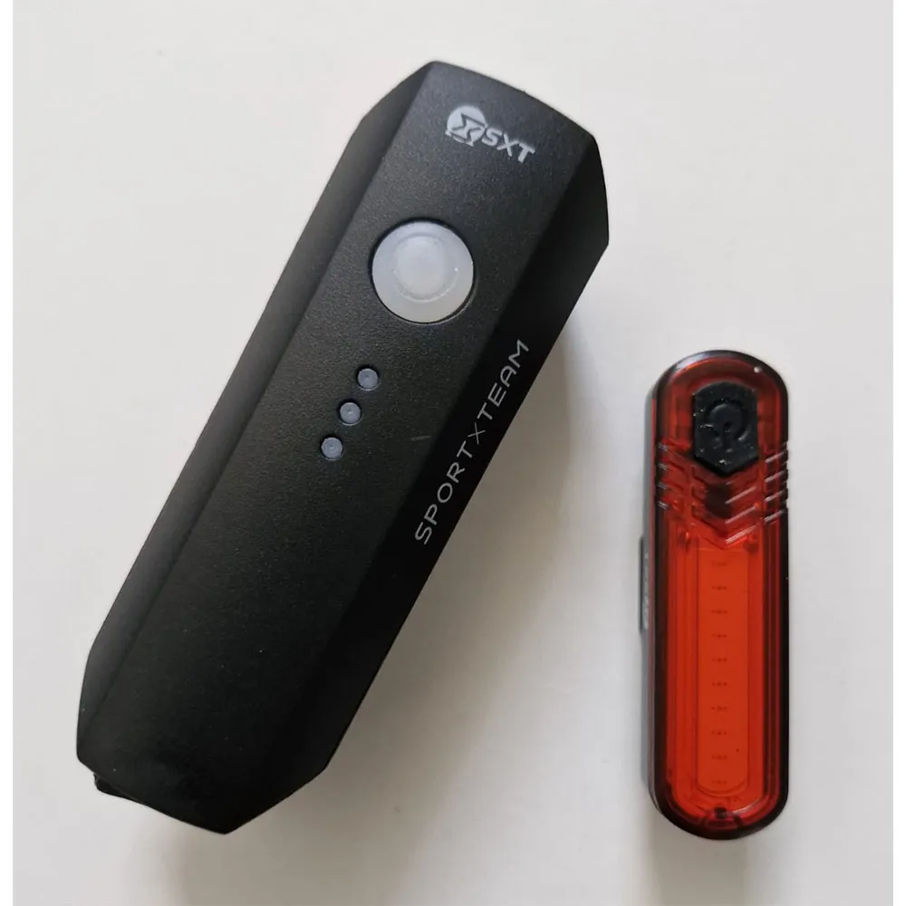 SXT 550l-10c Usb Sykkellyktesett, Black, 550 Lysstyrker SXT 550l-10c Usb Sykkellyktesett, Black, 550 Lysstyrker