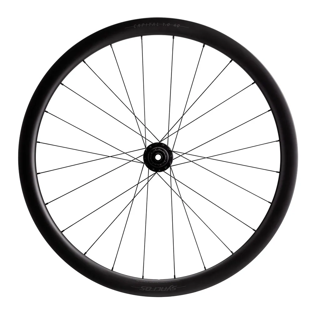 Syncros Capital 1.0 40 Hjulsett, Black matt, 12 x 100mm/12 x 142mm, Shimano HG