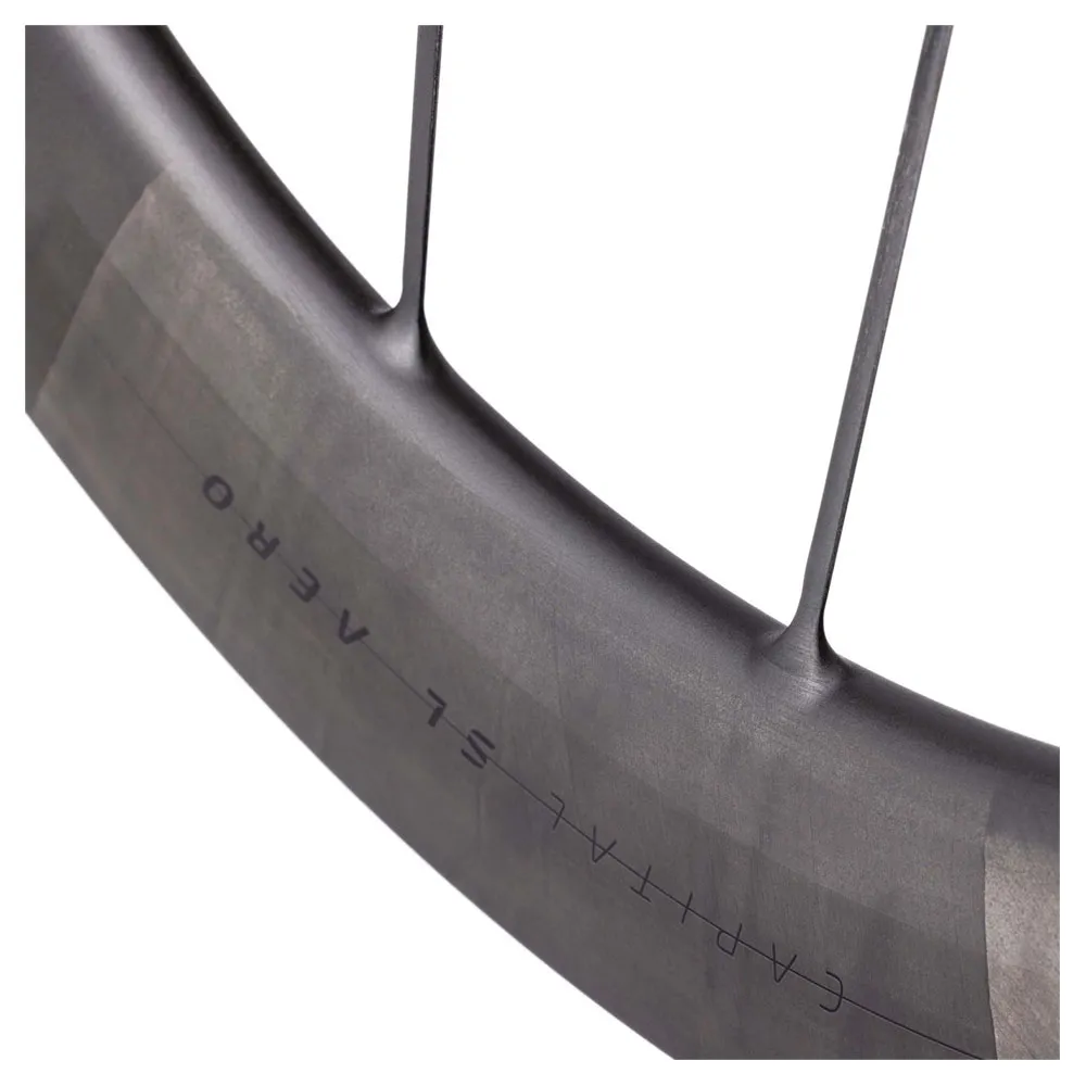 Syncros Capital Sl Aero 28´´ Cl Disc Tubeless Forhjul For Landeveissykkel, Matt black, 12 x 100mm