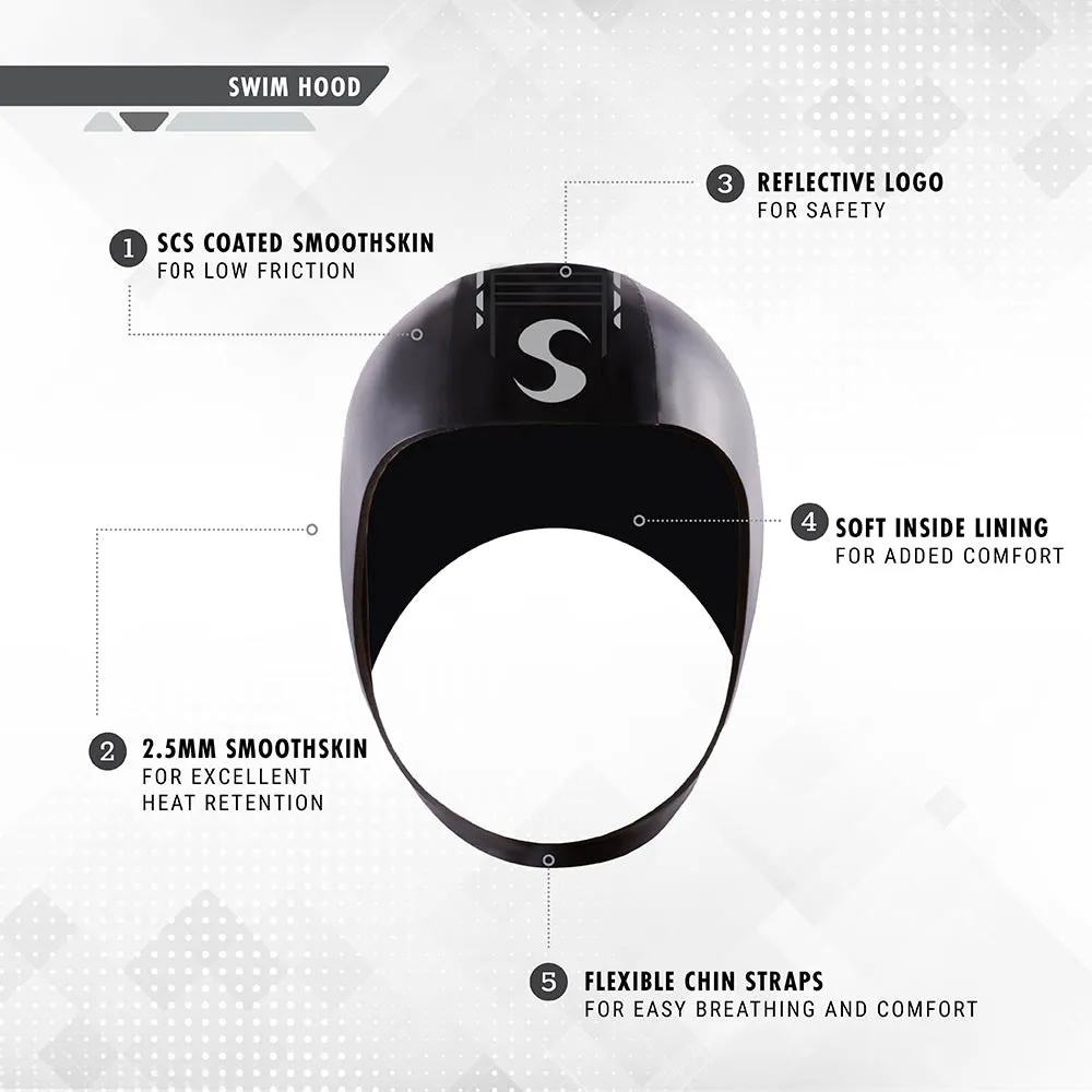 Synergy Neoprene Badehette unisex, Black