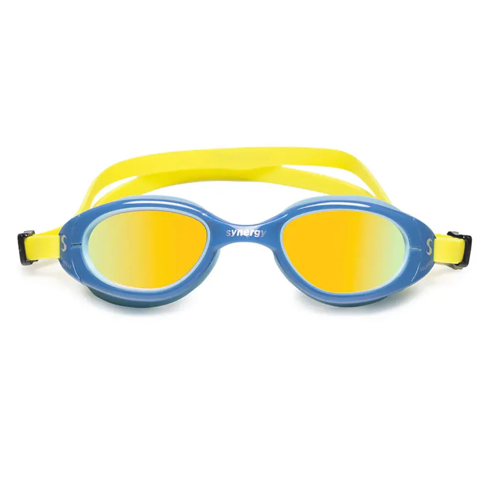 Synergy Trisight Silicone Svømmebriller unisex, Blue / gold, One Size Synergy Trisight Silicone Svømmebriller unisex, Blue / gold, One Size