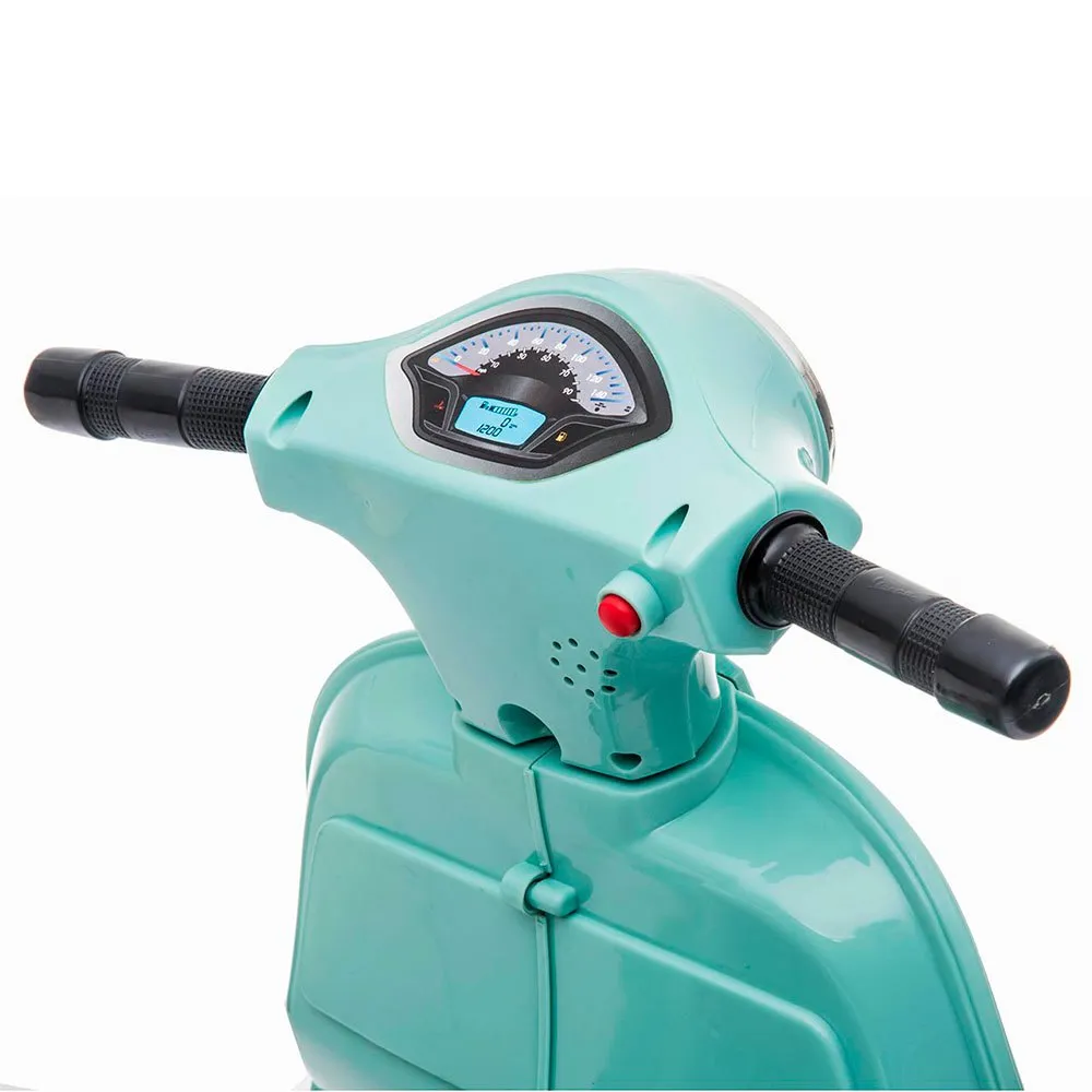Tachan Mini Vespa 6v Blue Celeste License Sykkel, Multicolor, 3-6Y, Barnesykkel Tachan Mini Vespa 6v Blue Celeste License Sykkel, Multicolor, 3-6Y, Barnesykkel