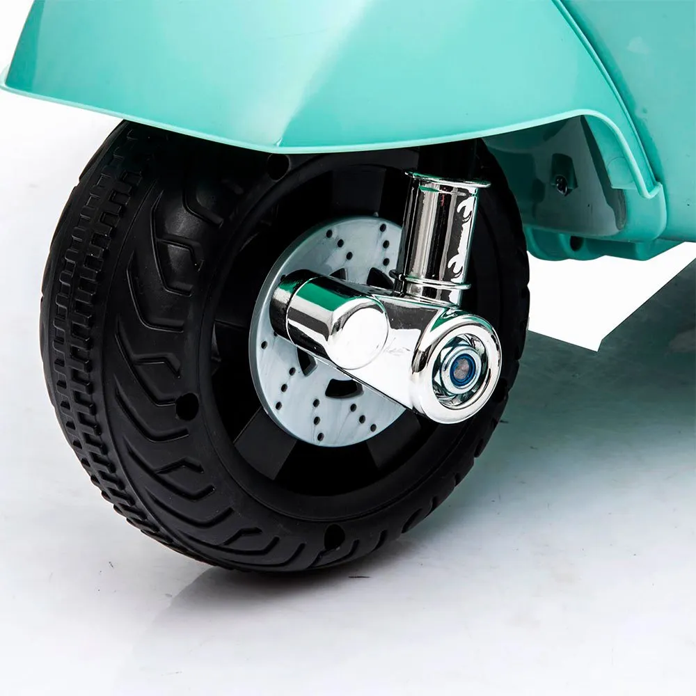 Tachan Mini Vespa 6v Blue Celeste License Sykkel, Multicolor, 3-6Y, Barnesykkel Tachan Mini Vespa 6v Blue Celeste License Sykkel, Multicolor, 3-6Y, Barnesykkel