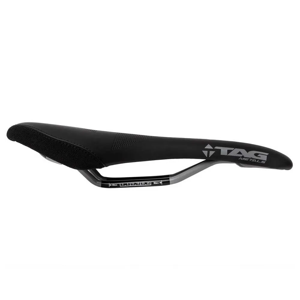 Tag Metals T1 Sykkelsete, Matt black / gun metal, 138mm