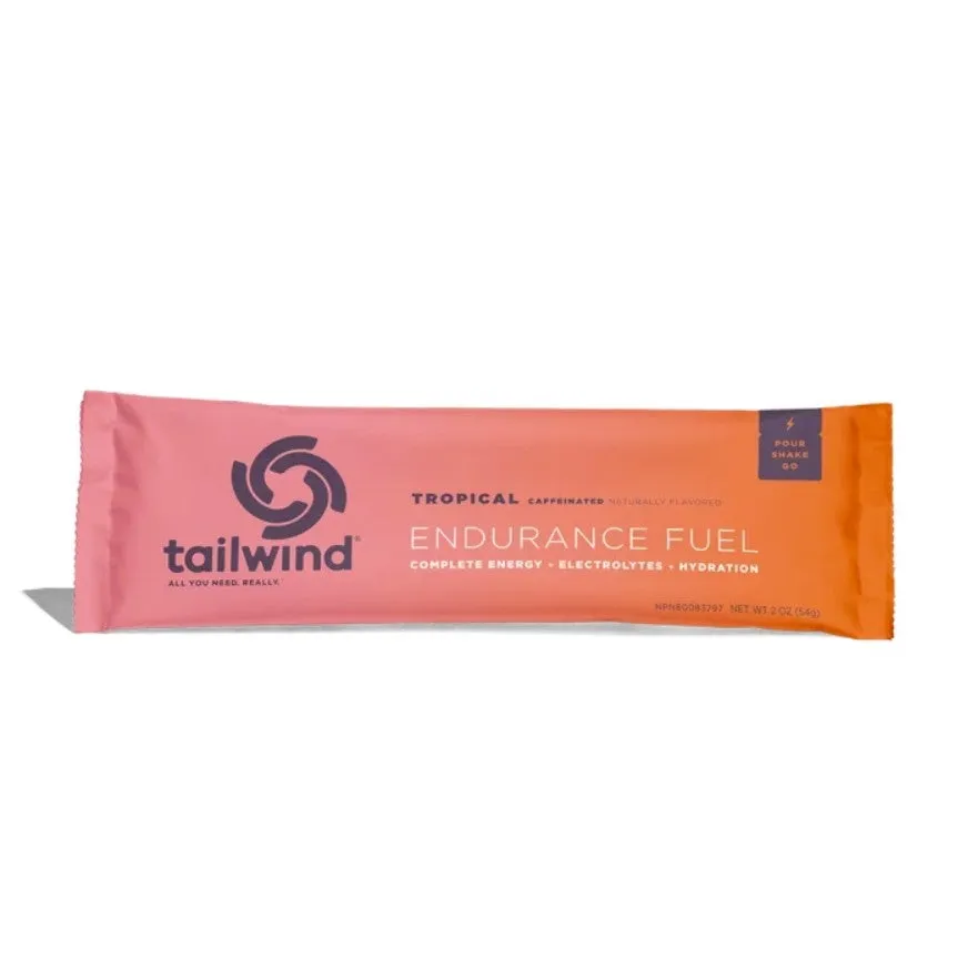 Tailwind Endurance Fuel Tropical Koffein Stick Pack Sportsdrikk
