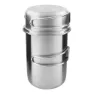 Tatonka Krus Med Hank Og Sett Med Lokk Til Krus Med Hank 850ml, Stainless steel, One Size