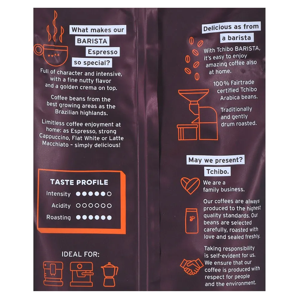 Tchibo Barista Espresso 1kg Kaffebønner, Brown, One Size