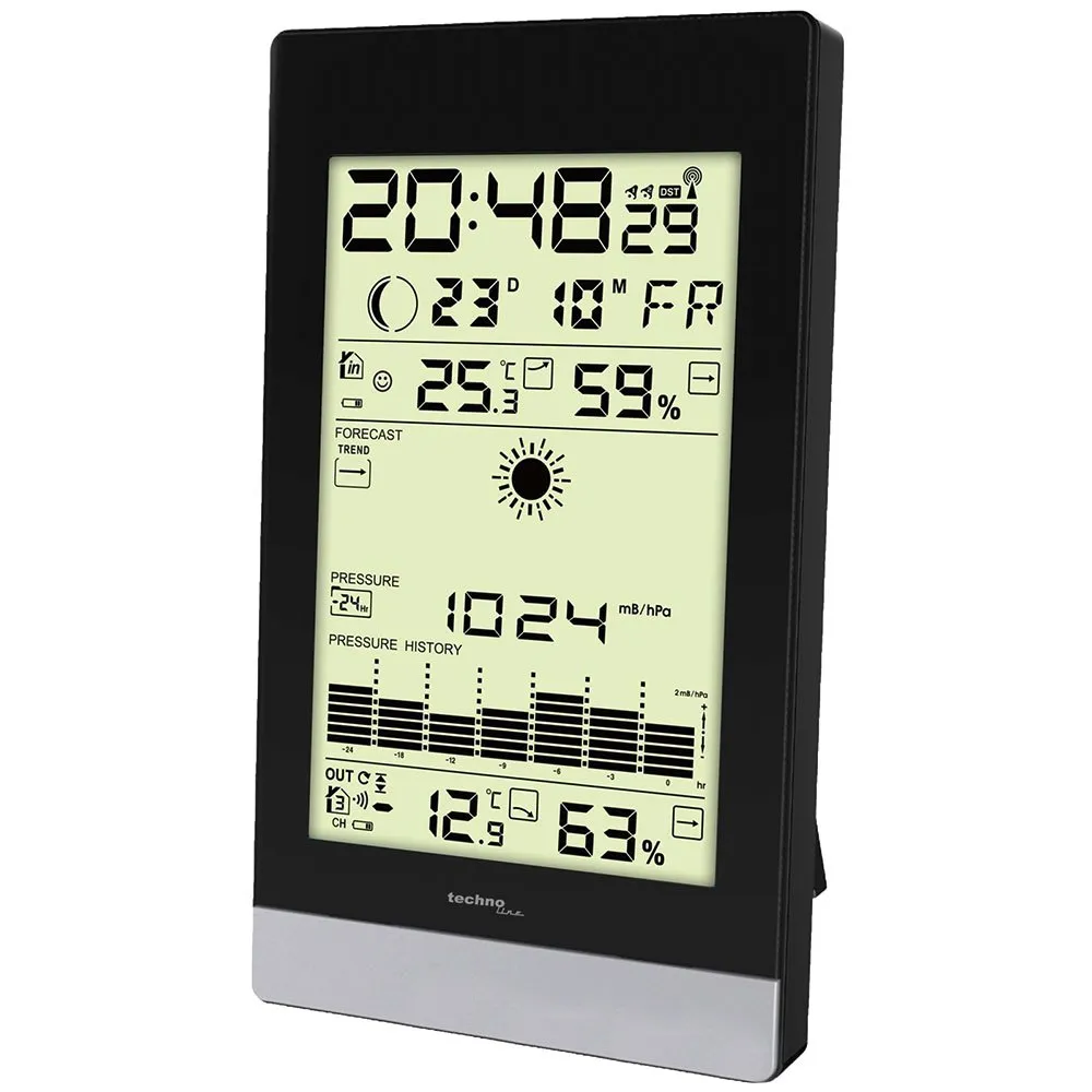 Technoline Ws 9050 Værstasjon, Black, One Size, EU Plug 220V