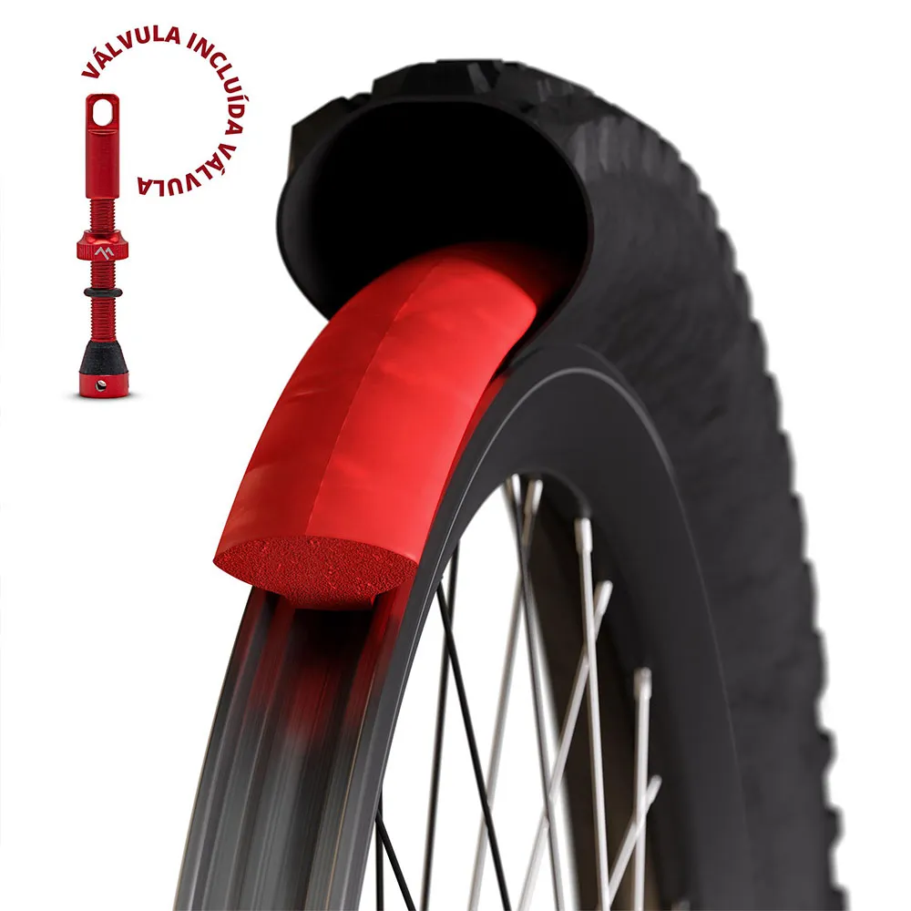 Technomousse Red Poison Evo Gravel Punkteringsbeskyttende Skum, Red, 700C, 18-25