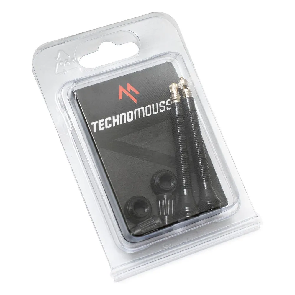 Technomousse Tubeless Ventiler 2 Enheter, Black, 55mm Technomousse Tubeless Ventiler 2 Enheter, Black, 55mm