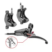 Tektro Auriga Twin+ hydraulisk bremsesett for lastesykler - venstre side