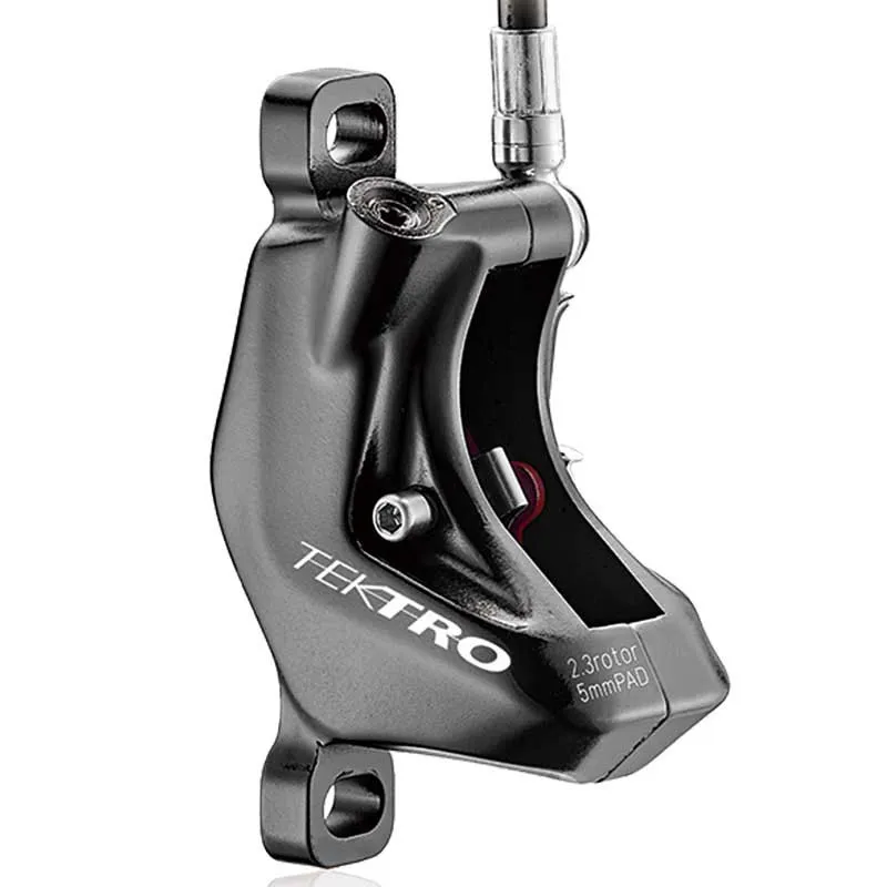 Tektro Auriga Twin+ Venstre Bremsehendel, Black / red, One Size