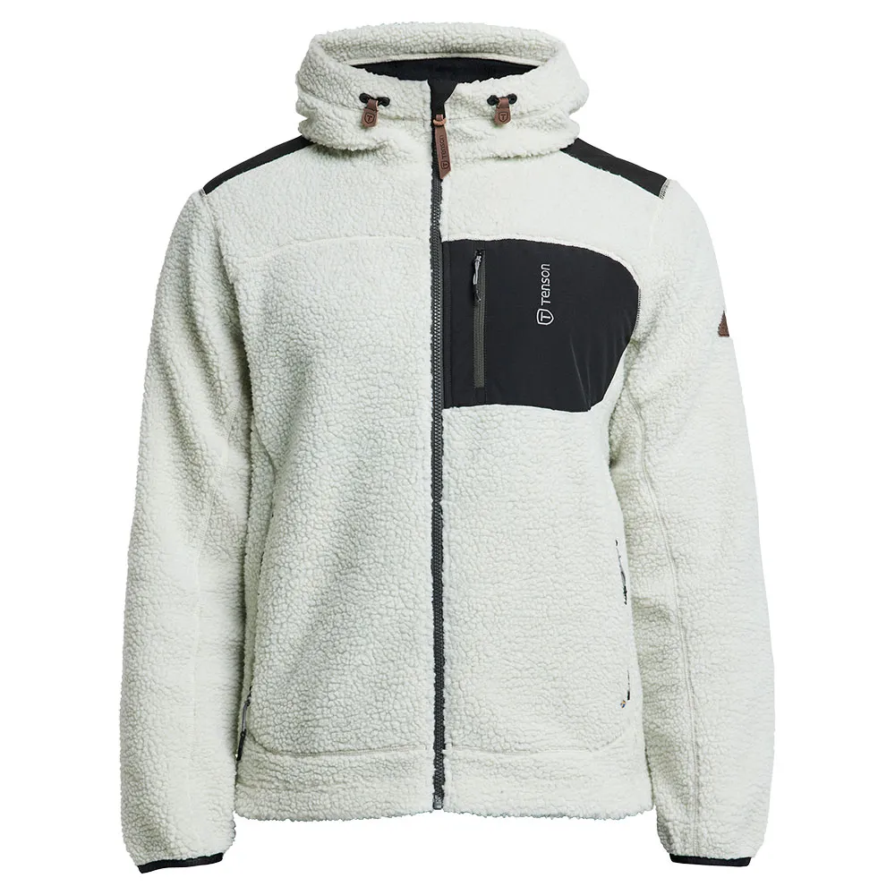 Tenson Himalaya Teddy Fleecejakke Med Full Glidelås, Light grey