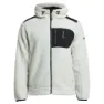 Tenson Himalaya Teddy Fleecejakke Med Full Glidelås, Light grey